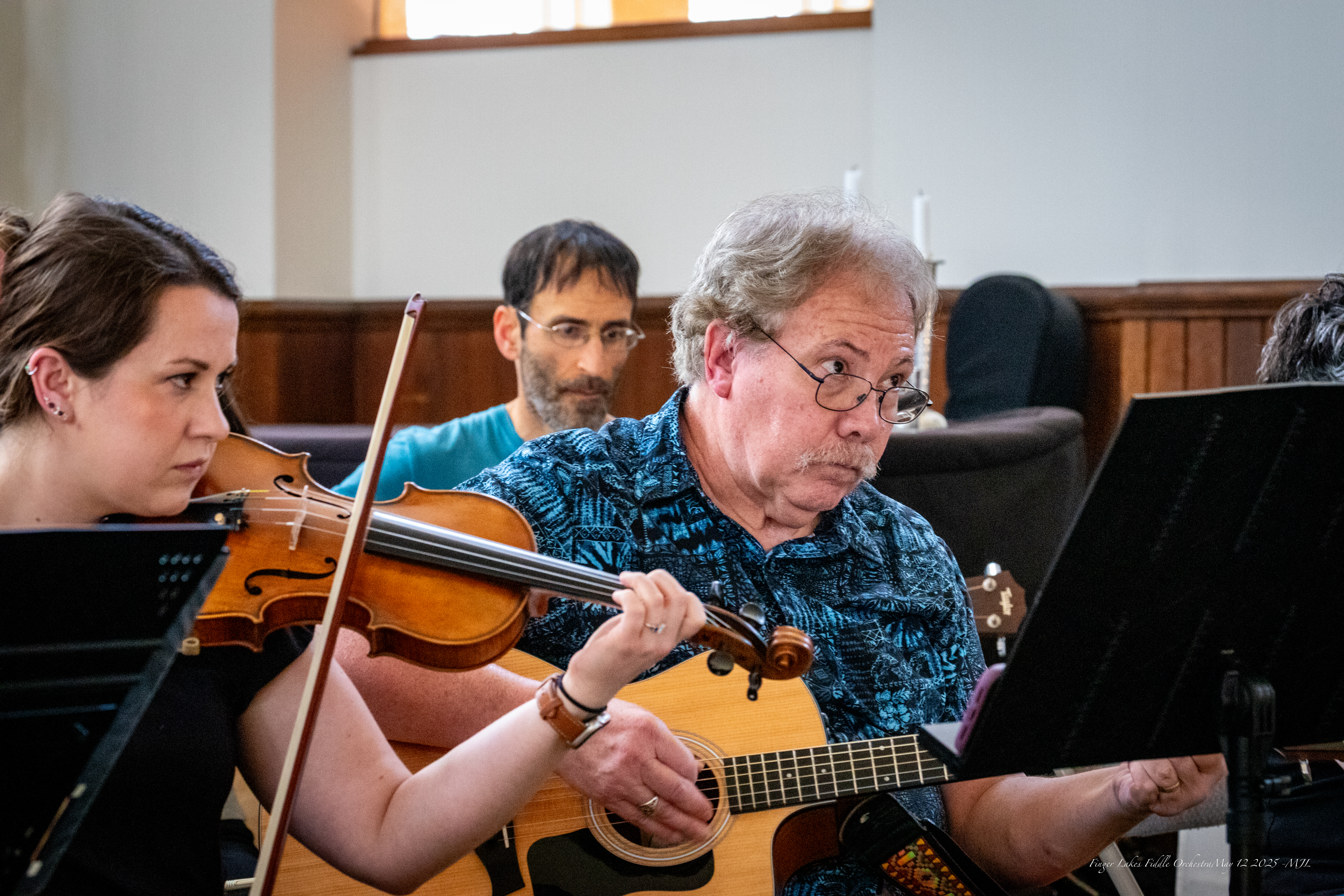 Finger Lakes Fiddle Orchestra May 2025 Concert at First Baptist Church in Ithaca, NY