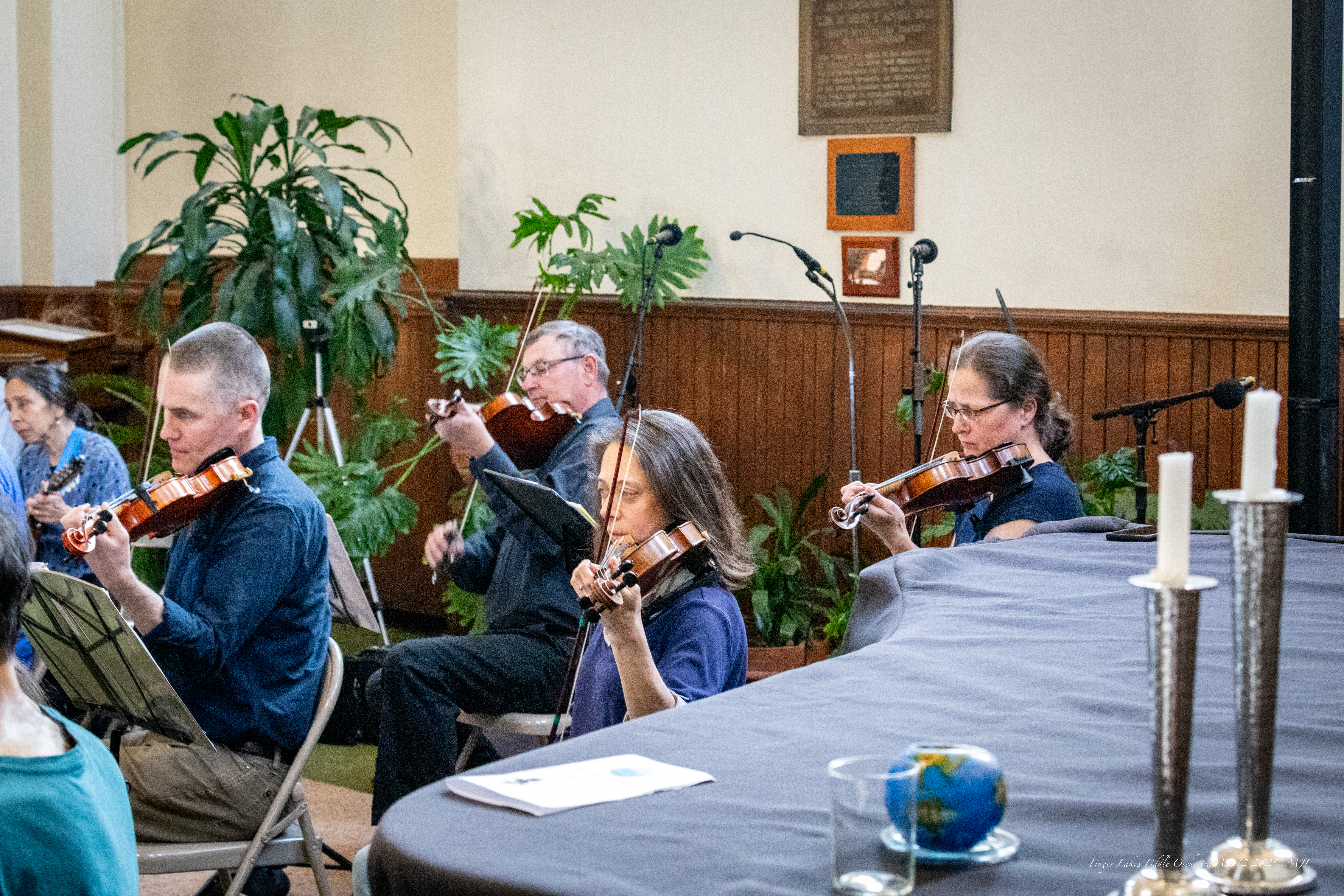 Finger Lakes Fiddle Orchestra May 2025 Concert at First Baptist Church in Ithaca, NY